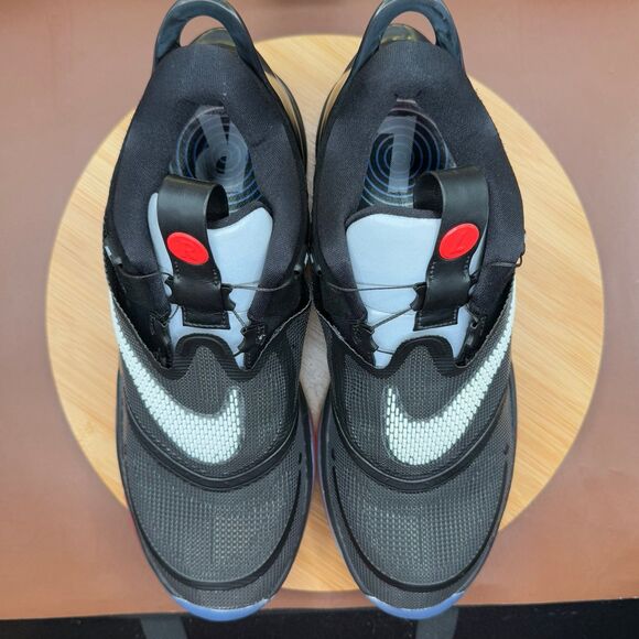 Nike Adapt BB 2.0 Black/White/Bright Crimson Auto Laces Mens SZ 11 - Picture 9 of 12
